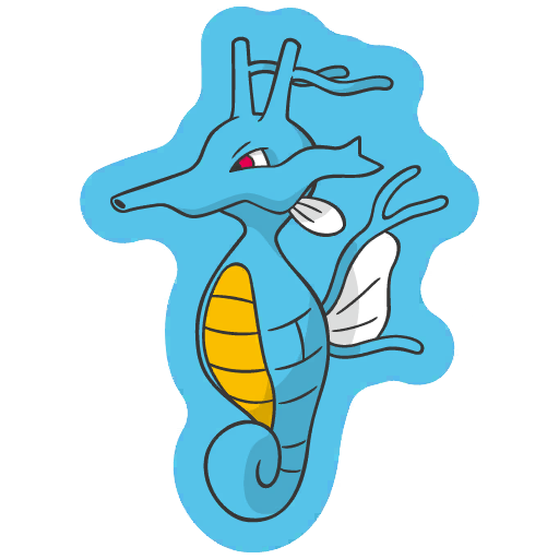 sticker flair kingdra 0230