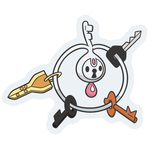 sticker flair klefki 0707