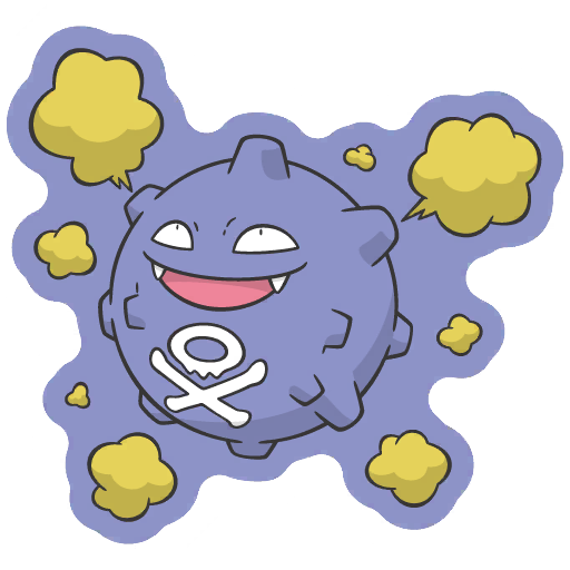 sticker flair koffing 0109