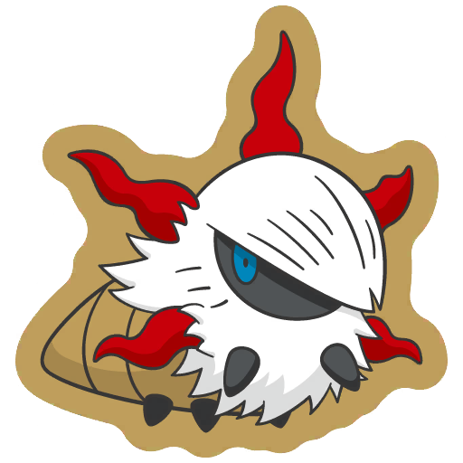 sticker flair larvesta 0636