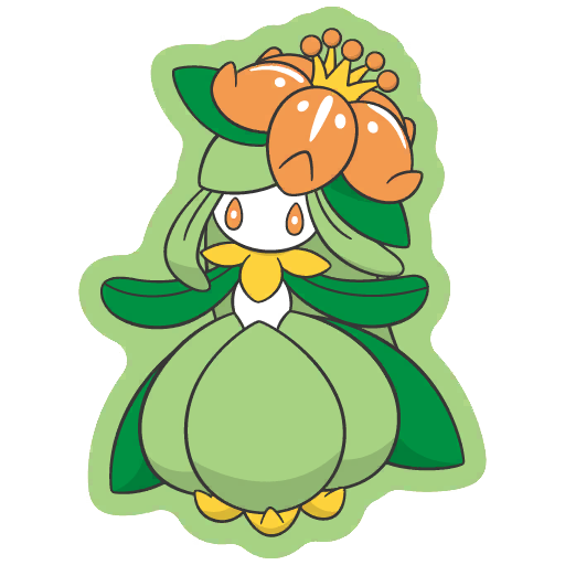 sticker flair lilligant 0549
