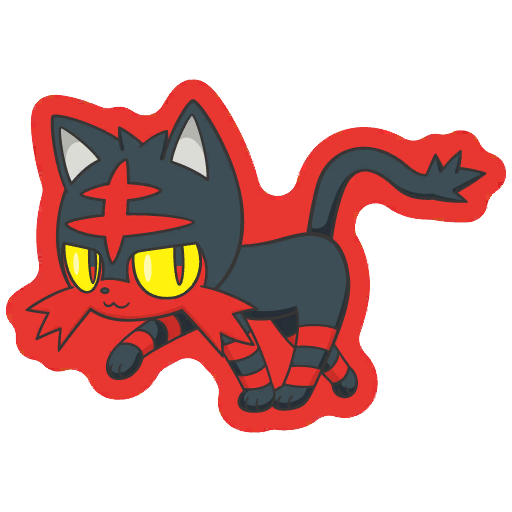 sticker flair litten 0725