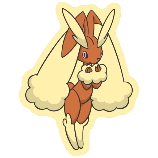 sticker flair lopunny 0428
