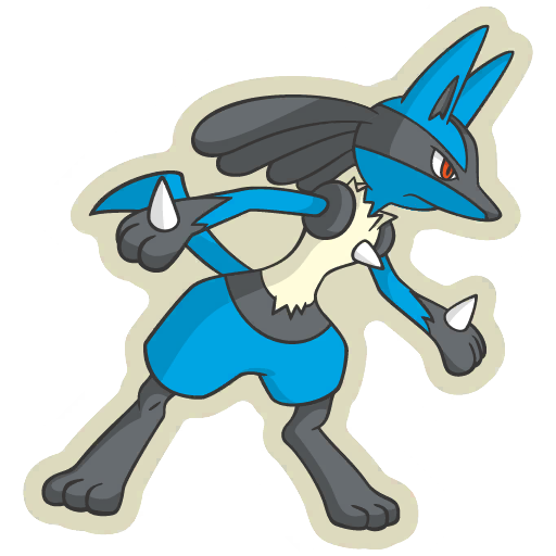 sticker flair lucario 0448