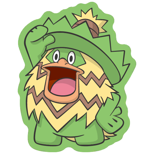 sticker flair ludicolo 0272