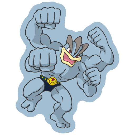 sticker flair machamp 0068