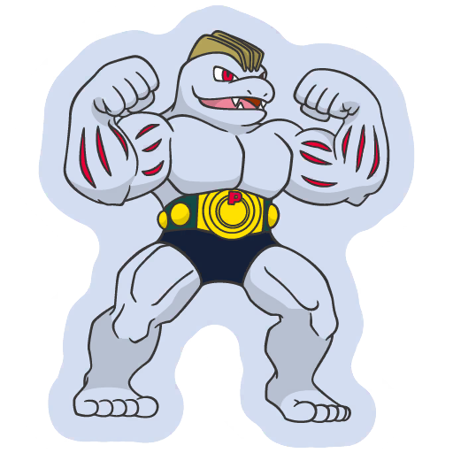 sticker flair machoke 0067