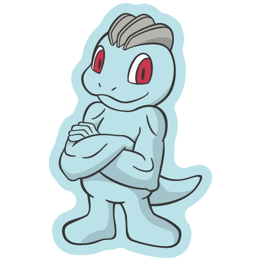 sticker flair machop 0066