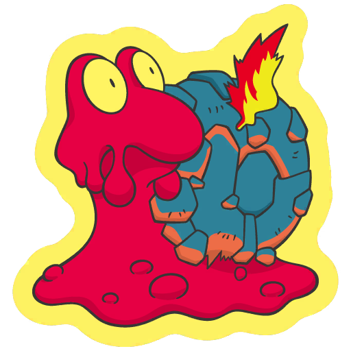 sticker flair magcargo 0219