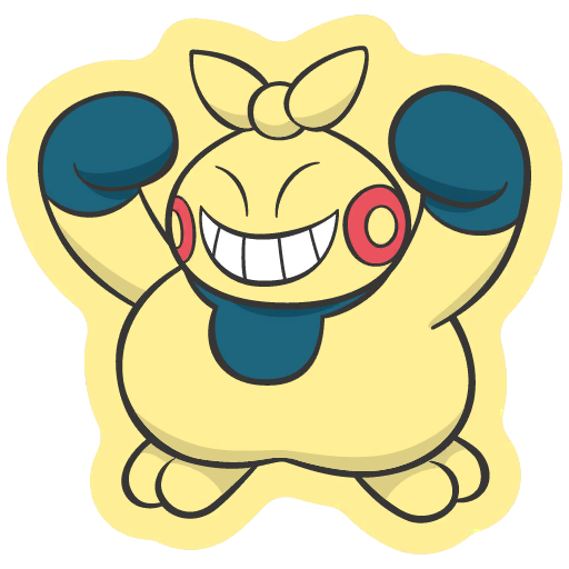 sticker flair makuhita 0296