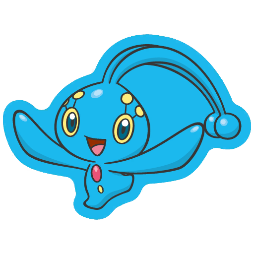 sticker flair manaphy 0490