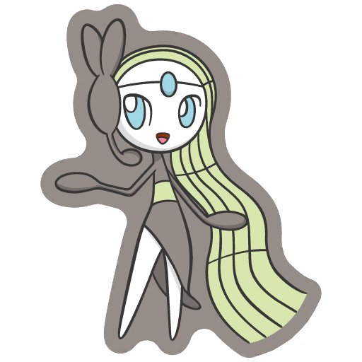 sticker flair meloetta 0648