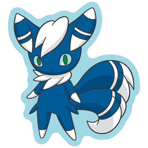 sticker flair meowstic 0678