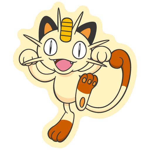 sticker flair meowth 0052