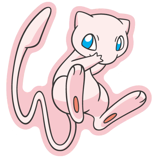 sticker flair mew 0151