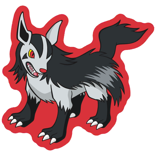 sticker flair mightyena 0262
