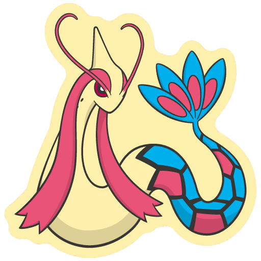 sticker flair milotic 0350