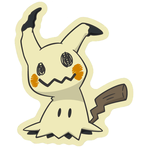 sticker flair mimikyu 0778