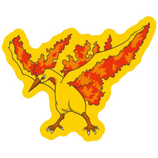 sticker flair moltres 0146