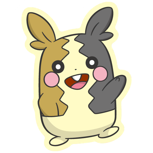 sticker flair morpeko 0877