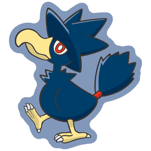 sticker flair murkrow 0198