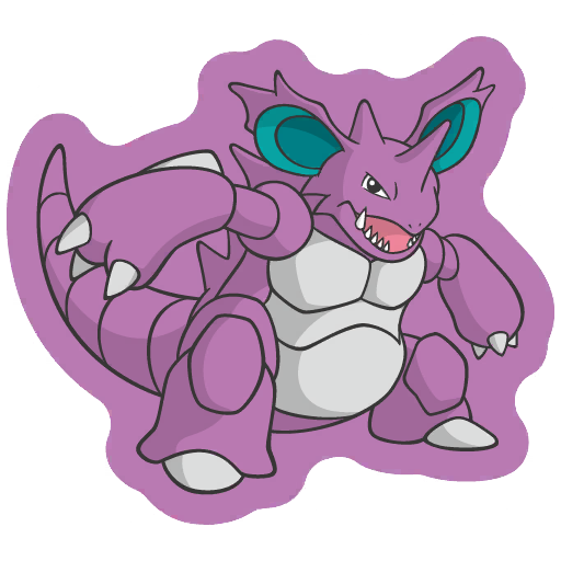 sticker flair nidoking 0034