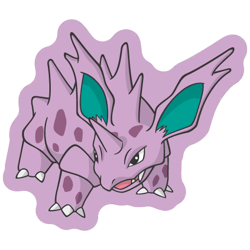 sticker flair nidorino 0033