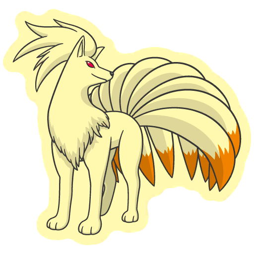 sticker flair ninetales 0038