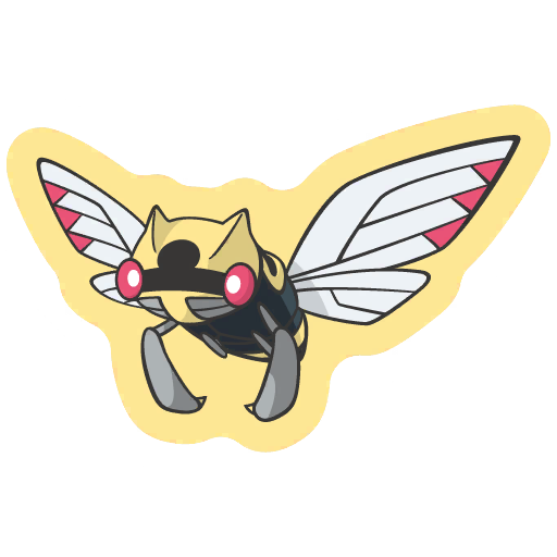sticker flair ninjask 0291