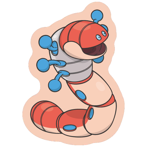 sticker flair orthworm 0968