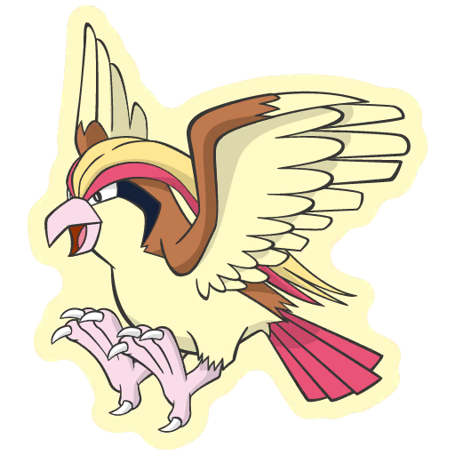 sticker flair pidgeot 0018
