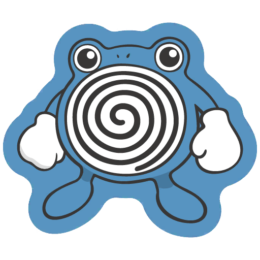sticker flair poliwhirl 0061