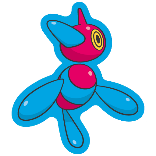 sticker flair porygon z 0474