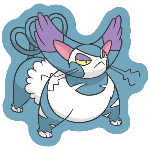 sticker flair purugly 0432