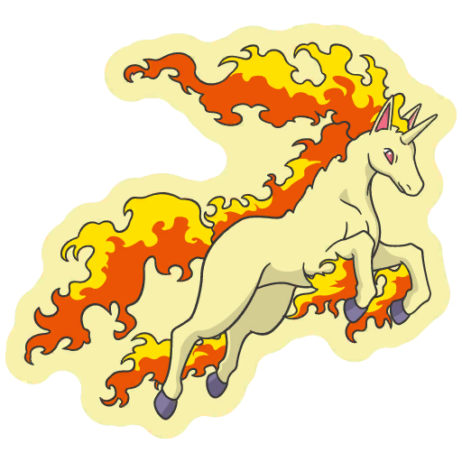 sticker flair rapidash 0078