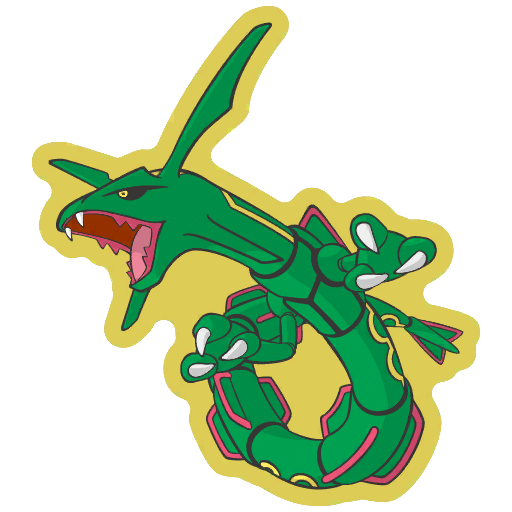 sticker flair rayquaza 0384