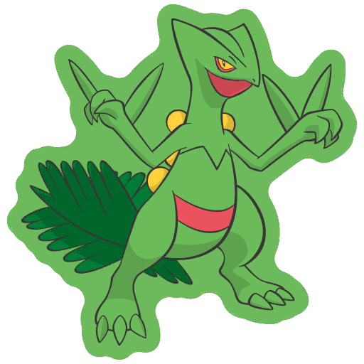 sticker flair sceptile 0254