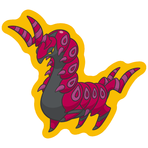 sticker flair scolipede 0545