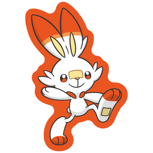 sticker flair scorbunny 0813
