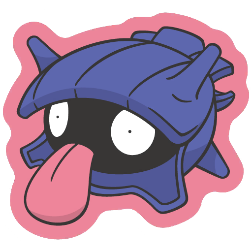 sticker flair shellder 0090