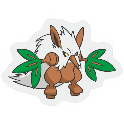 sticker flair shiftry 0275