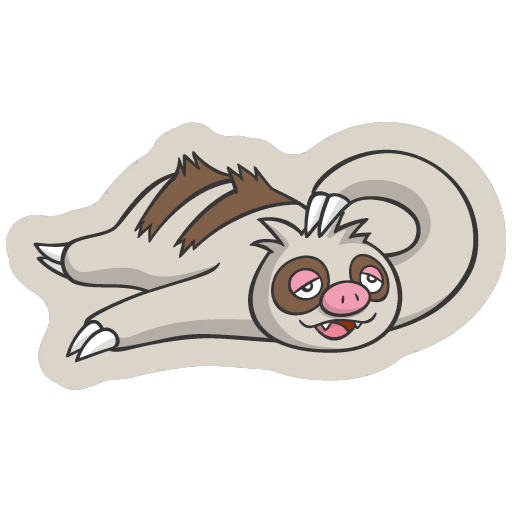 sticker flair slakoth 0287