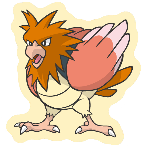 sticker flair spearow 0021