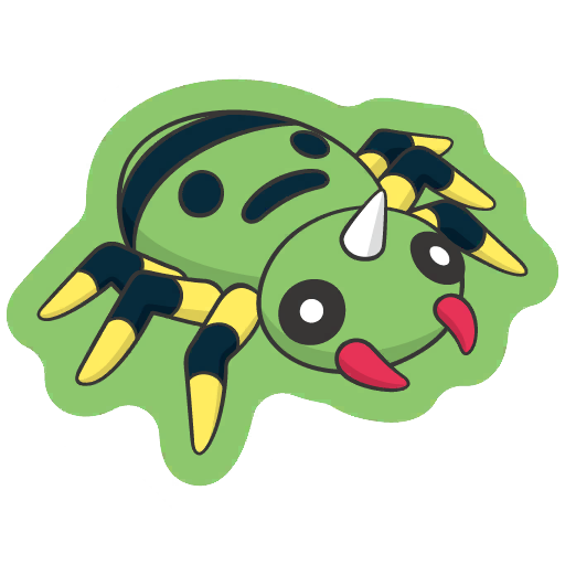 sticker flair spinarak 0167