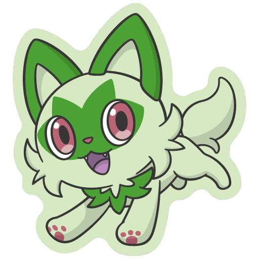 sticker flair sprigatito 0906