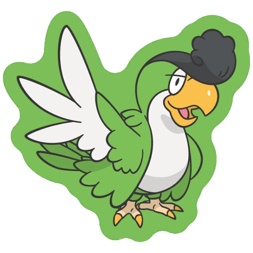 sticker flair squawkabilly 0931