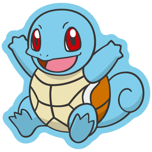 sticker flair squirtle 0007