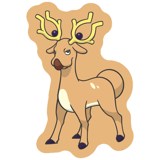 sticker flair stantler 0234