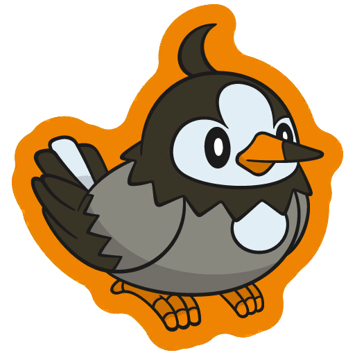 sticker flair starly 0396