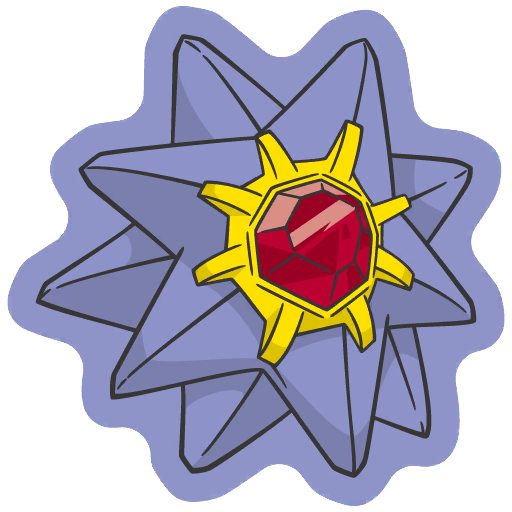 sticker flair starmie 0121